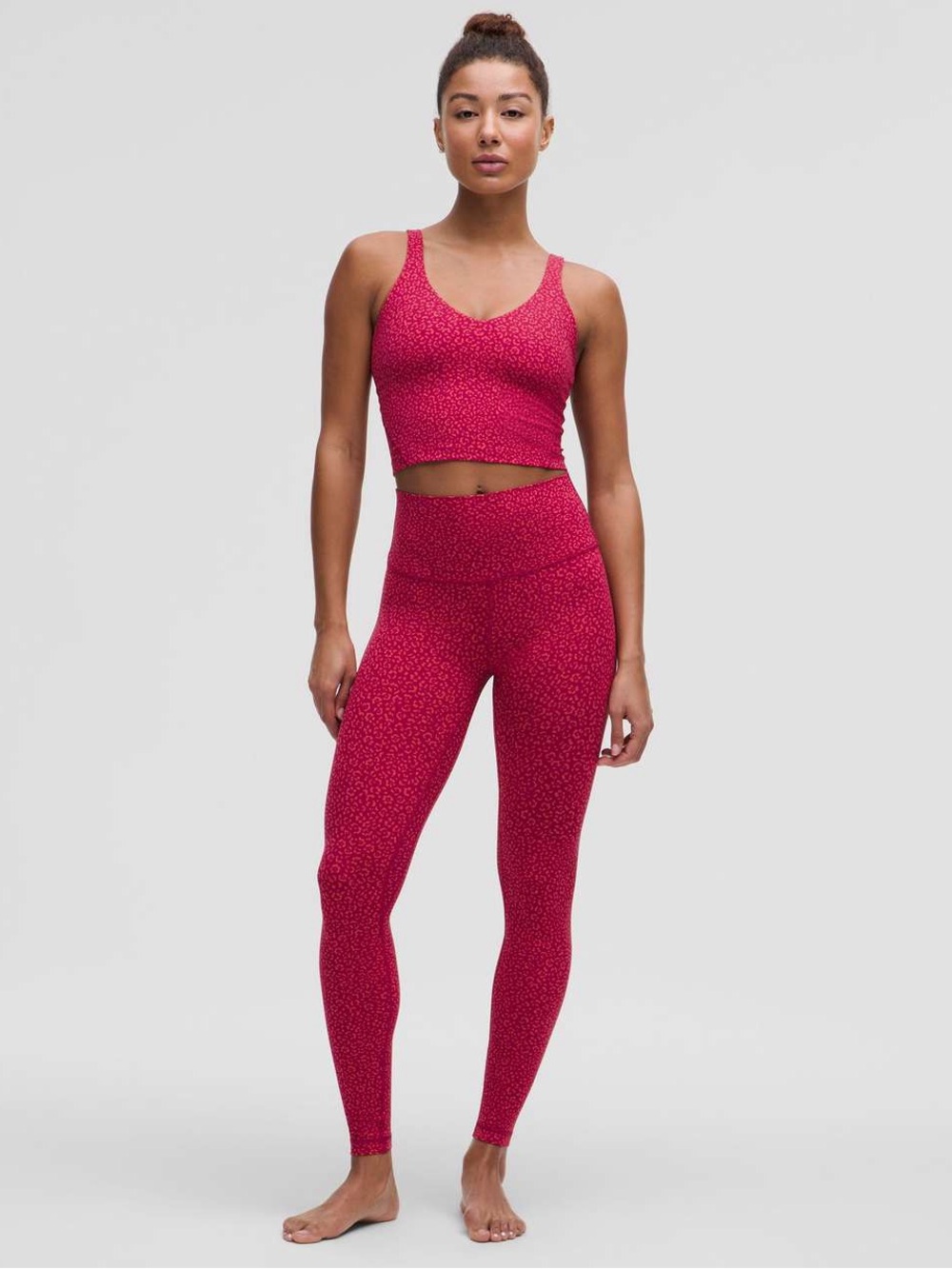 Lululemon Align High-Rise Pant 28”. Size 8. Leopard Daisy Desert Red Magenta